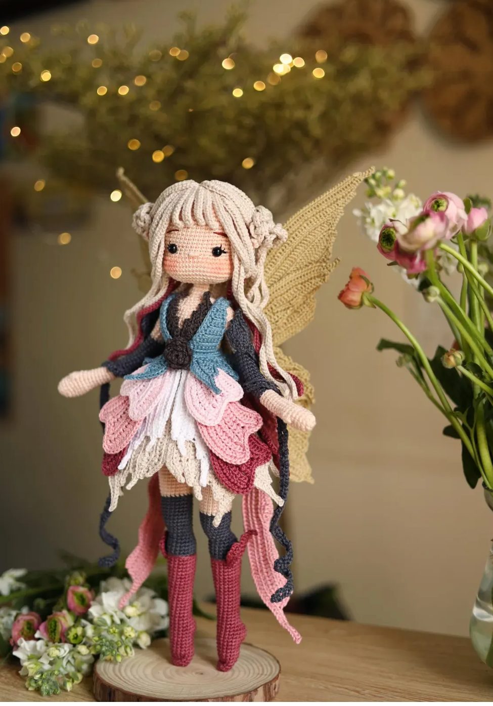 Receita Fada Floria Amigurumi