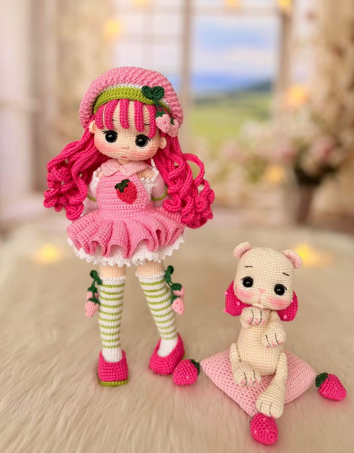 Receita Boneca Moranguinho e Gato