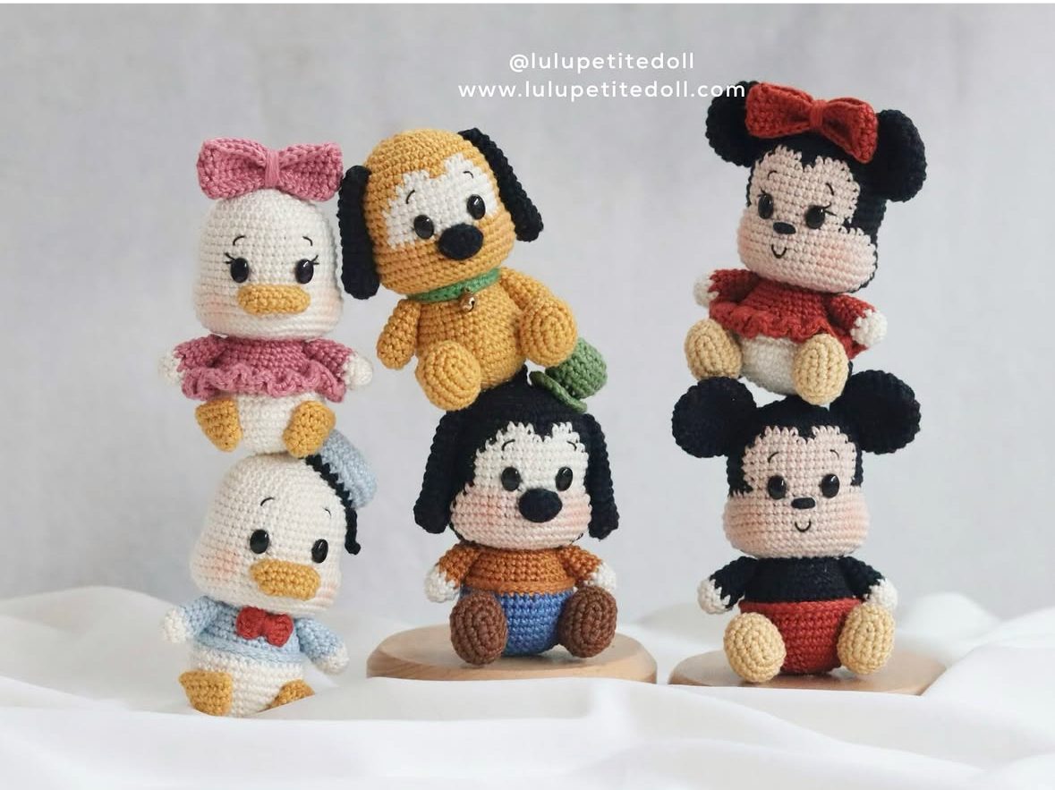 Receita Combo Chaveiros Mickey, Donald, Margarida, Minnie ,Pluto e Pateta