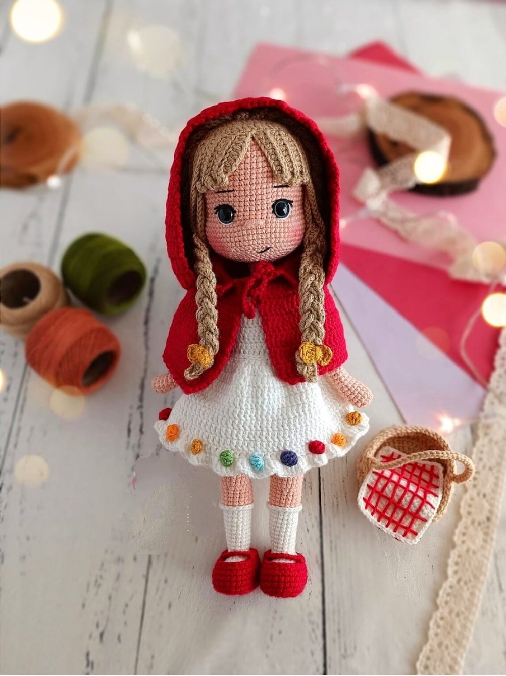Receita Chapeuzinho Vermelho Amigurumi